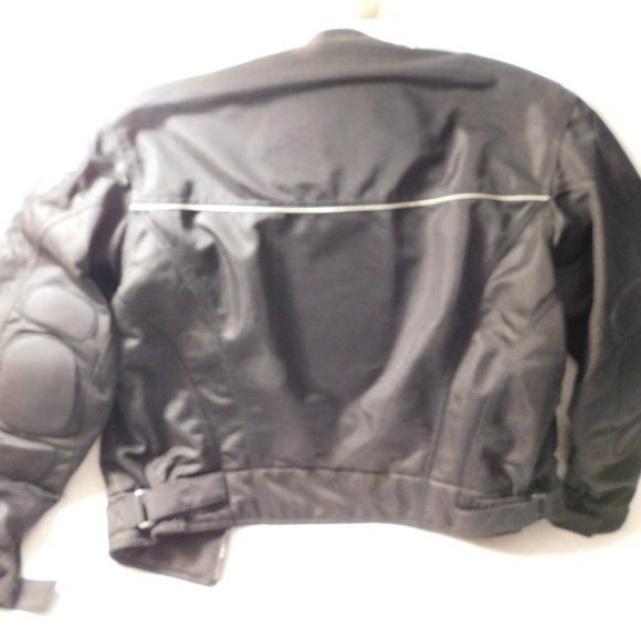 FIRST GEAR Hyper Tex Black Padded Motorcycle Jacket Size Large - Picture 7 of 13
